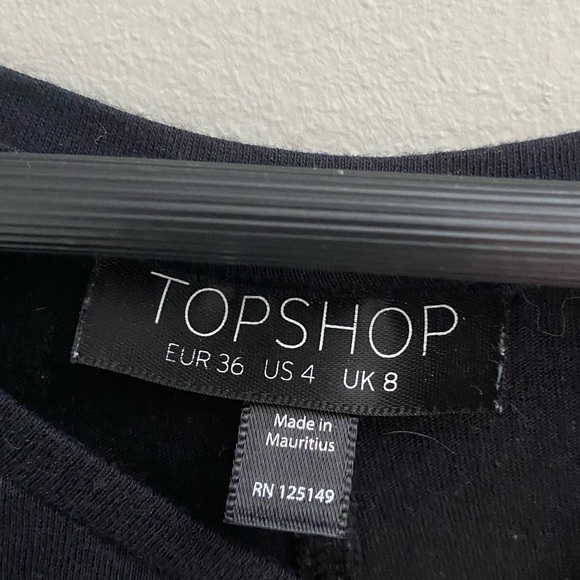 TopShop Asymmetricalone sleeve top - Picture 4 of 4